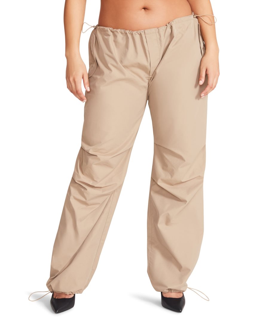 Pantalones Steve Madden Pia Parachute Mujer Kaki | ES UV908S